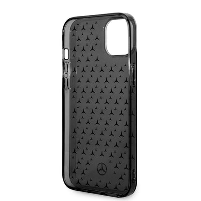 Funda Mercedes-Benz Estrellas Plata para iPhone 14 Plus Negra | Original
