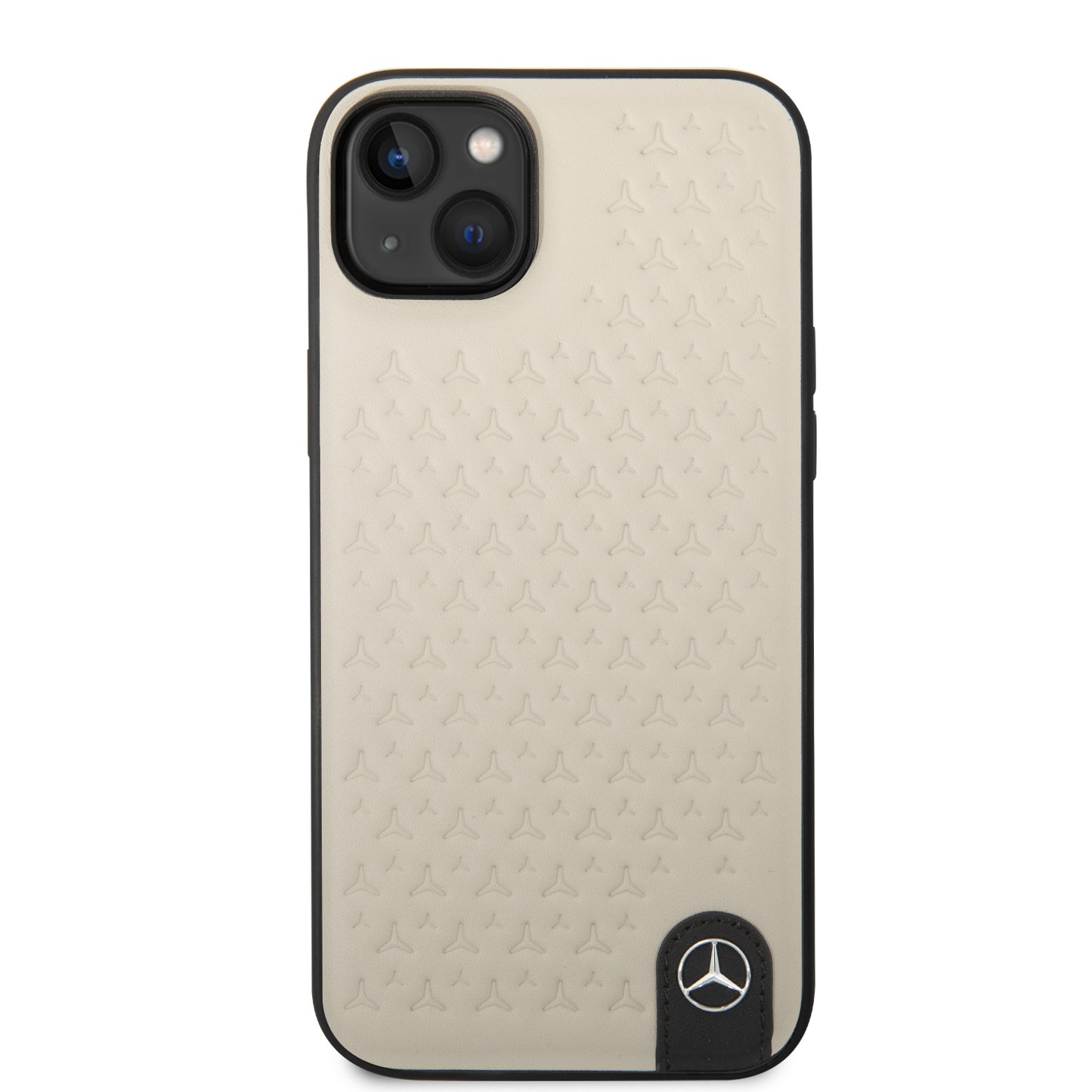 Funda Mercedes-Benz de Piel con Estrellas para iPhone 14 Plus Beige | Original