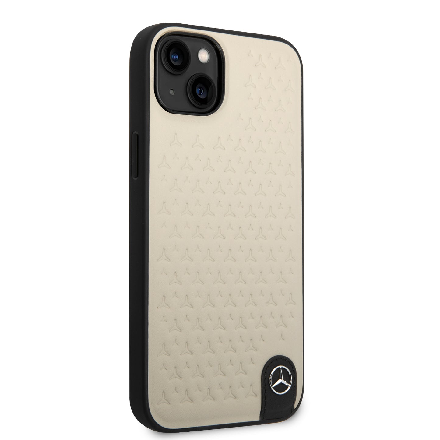 Funda Mercedes-Benz de Piel con Estrellas para iPhone 14 Plus Beige | Original