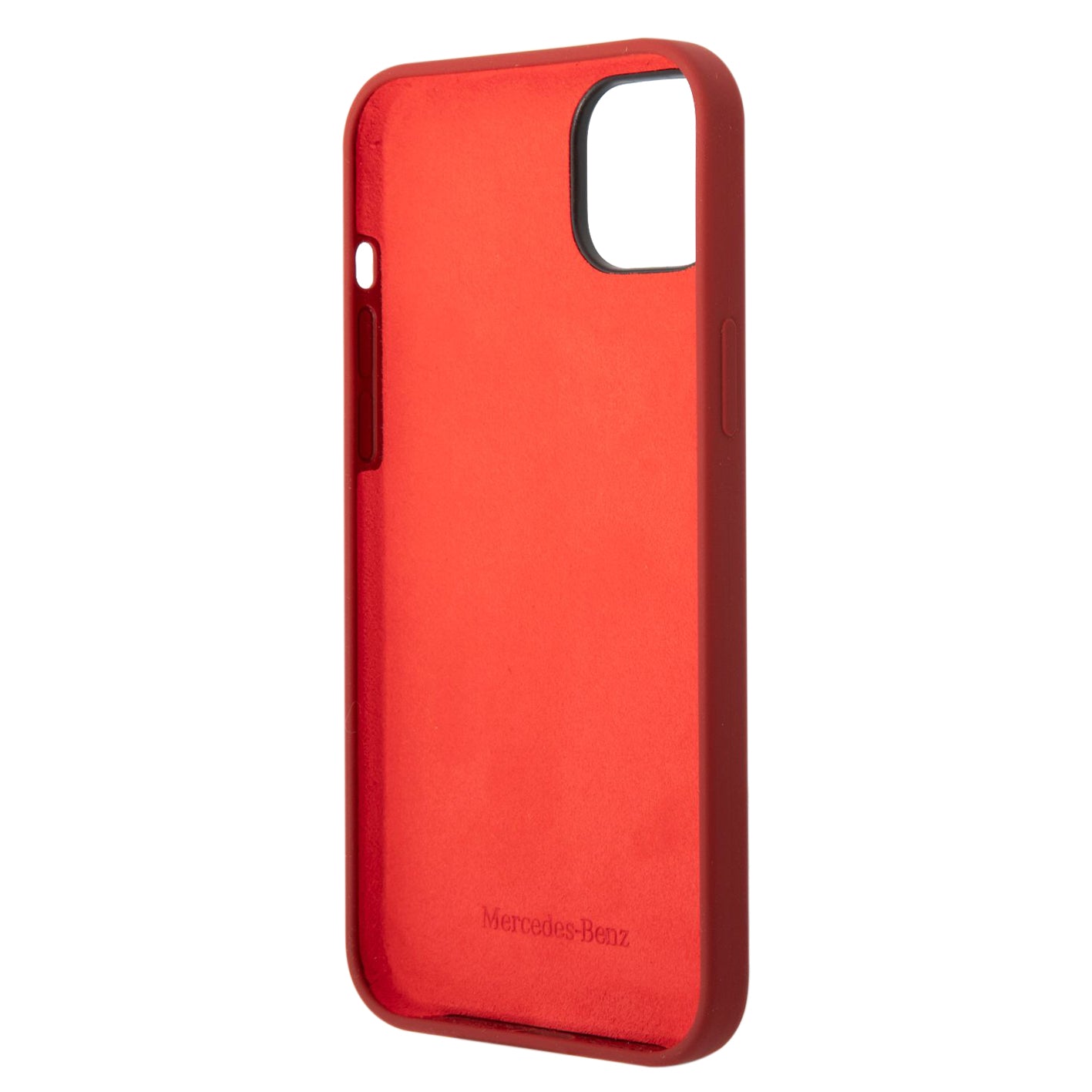 Funda Mercedes-Benz de Silicón Roja con Estrellas para iPhone 14 | Original