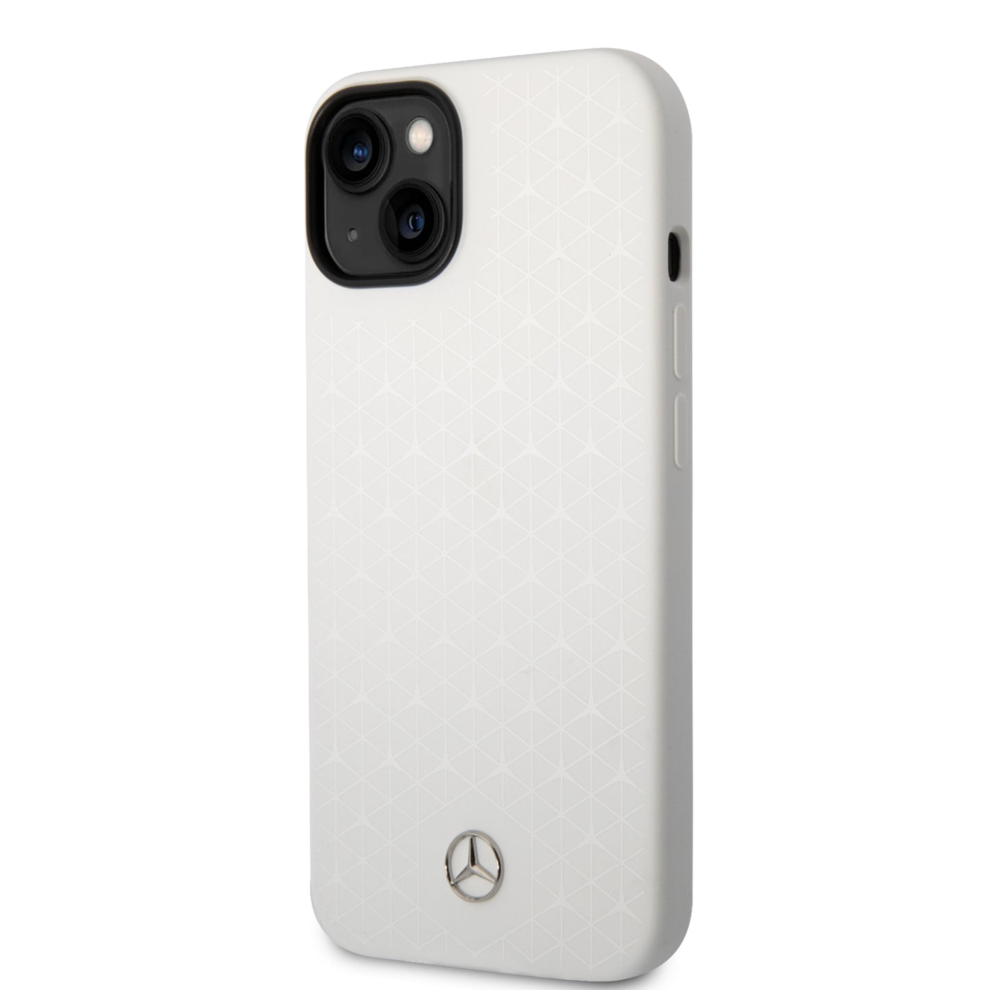 Funda Mercedes-Benz de Silicón Blanca con Estrellas para iPhone 14 | Original