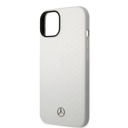 Funda Mercedes-Benz de Silicón Blanca con Estrellas para iPhone 14 | Original