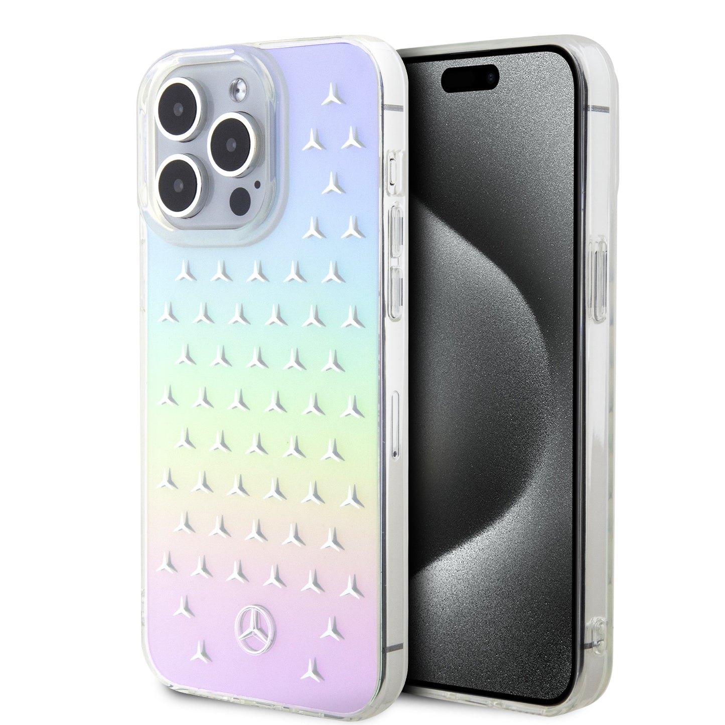 Funda Mercedes-Benz Tornasol con Estrellas para iPhone 15 Pro Max | Original