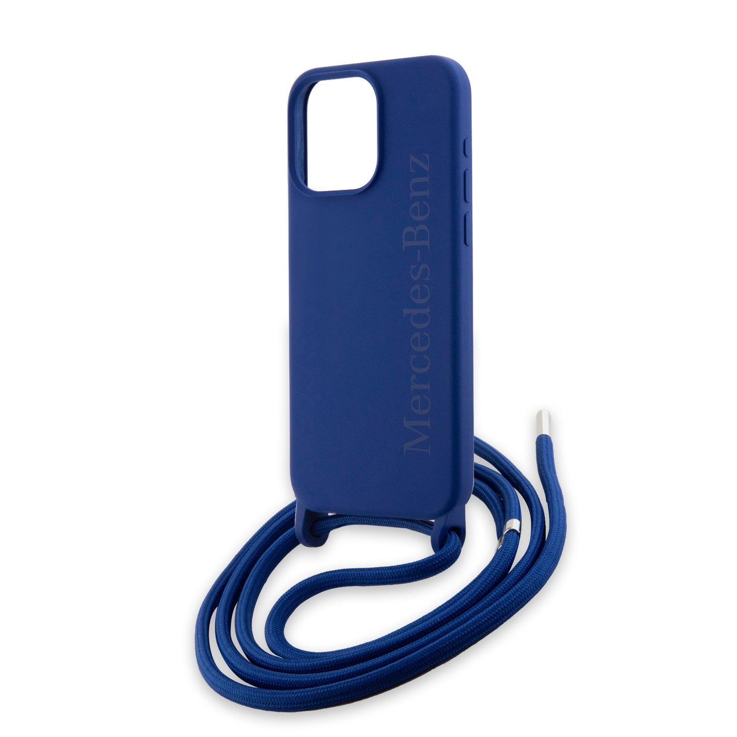 Funda Mercedes-Benz de Silicón con Correa para iPhone 15 Pro Max Azul | Original