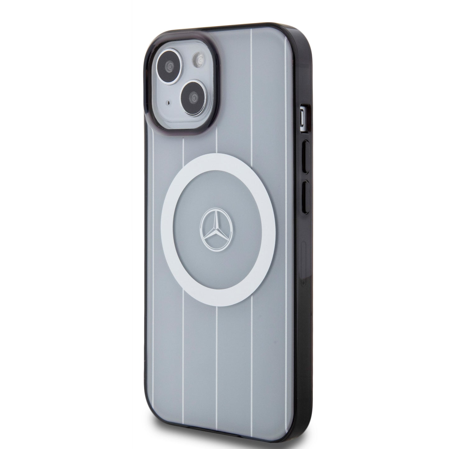 Funda Mercedes-Benz con Líneas y MagSafe para iPhone 15 Blanca | Original