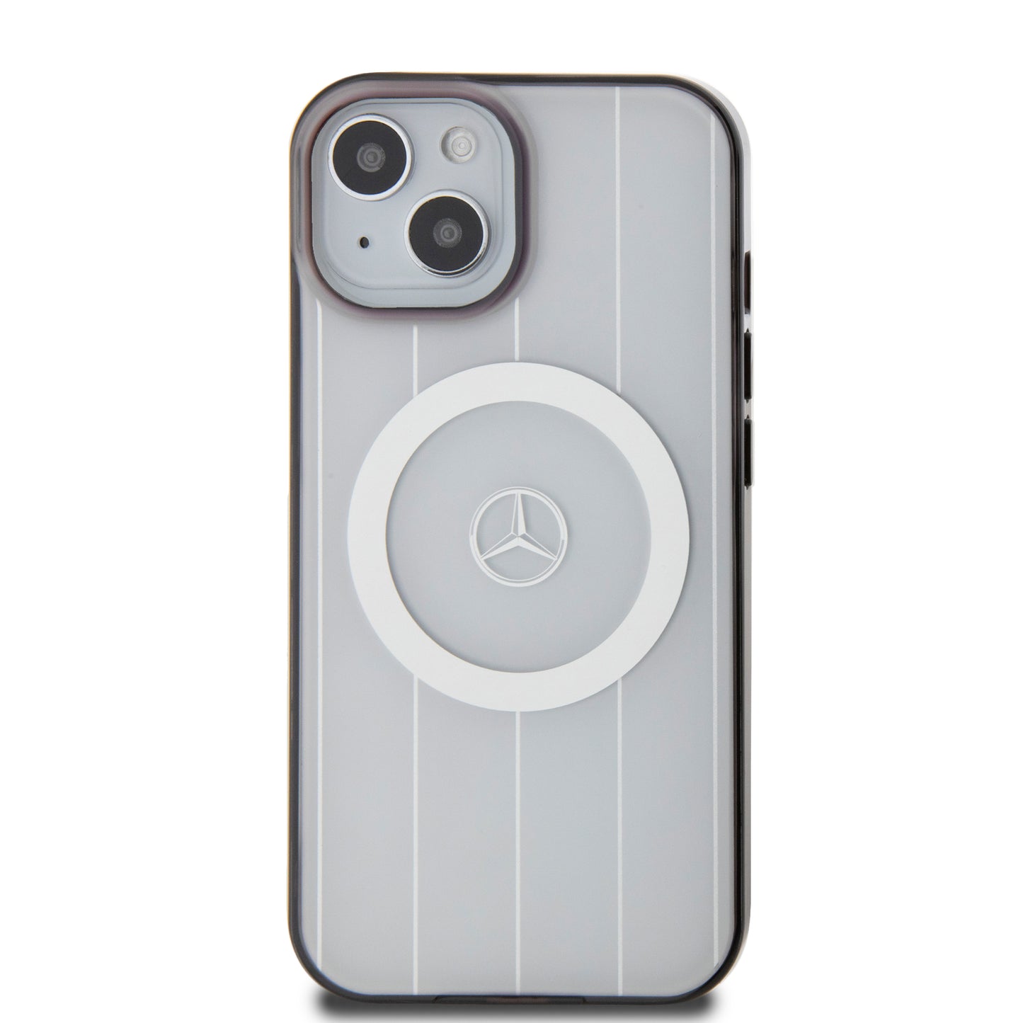 Funda Mercedes-Benz con Líneas y MagSafe para iPhone 15 Blanca | Original
