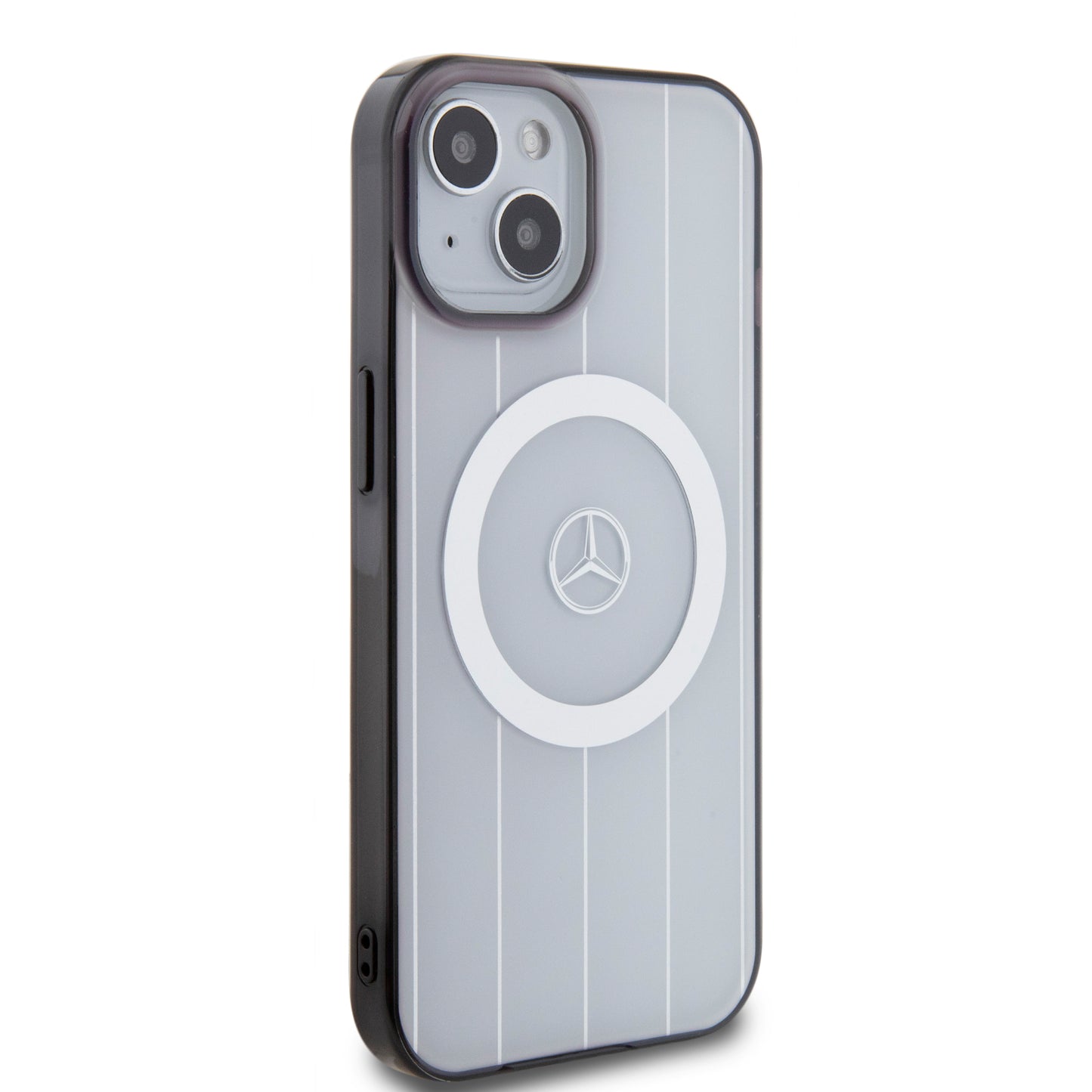 Funda Mercedes-Benz con Líneas y MagSafe para iPhone 15 Blanca | Original