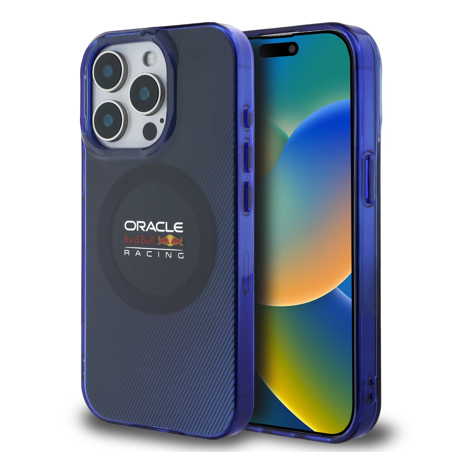 Funda Red Bull Logo Clásico MagSafe para iPhone 15 Pro Azul | Estilo Deportivo