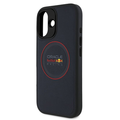 Funda Red Bull Safiano Logo Clásico para iPhone 16 Azul