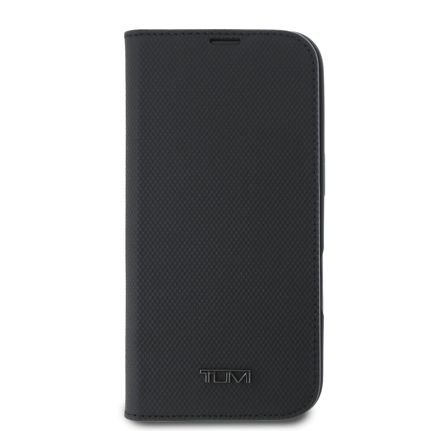 Funda TUMI de Cuero con Soporte para iPhone 16 Pro Negra