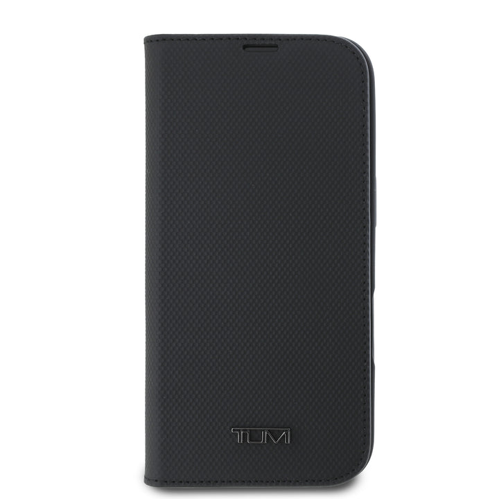 Funda TUMI Original iPhone 16 Pro Cuero Soporte Negra