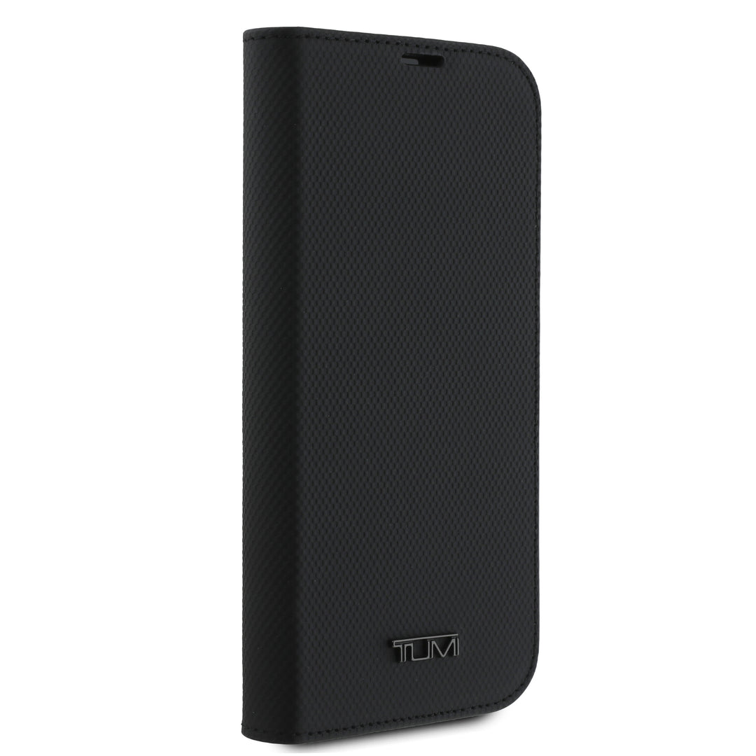 Funda TUMI Original iPhone 16 Pro Cuero Soporte Negra