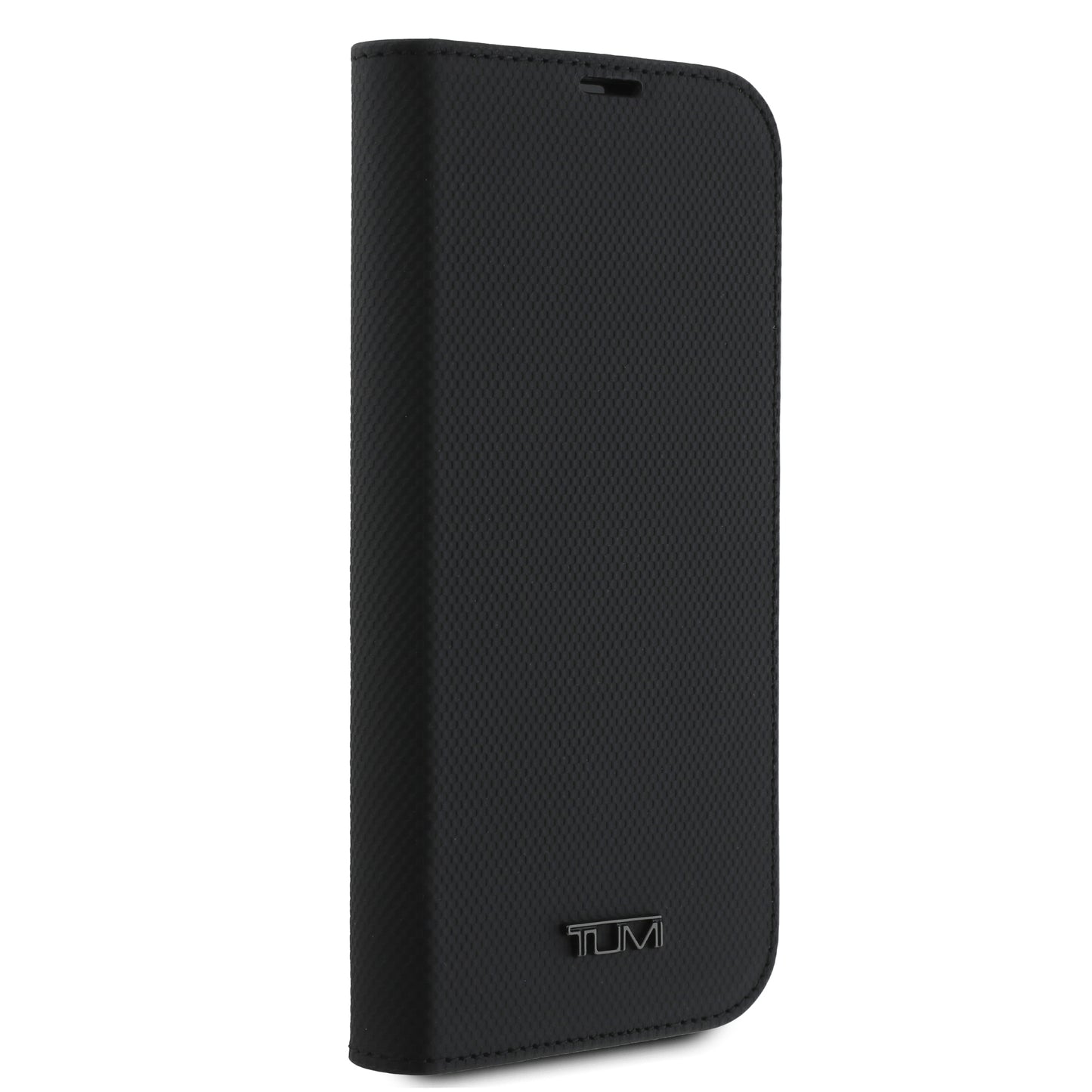 Funda TUMI de Cuero con Soporte para iPhone 16 Pro Negra