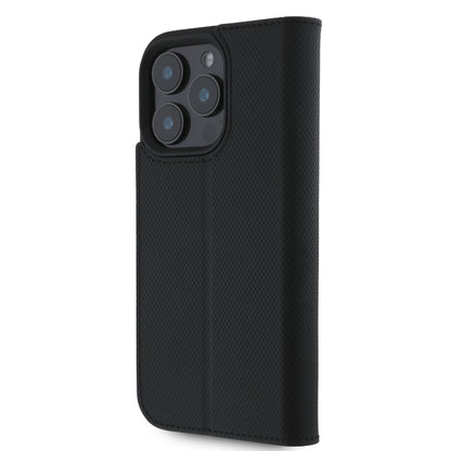 Funda TUMI de Cuero con Soporte para iPhone 16 Pro Negra