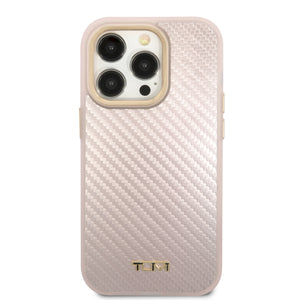 Case/Funda Tumi Aluminio y Fibra de Carbono Color Rosa para iPhone 14 Pro