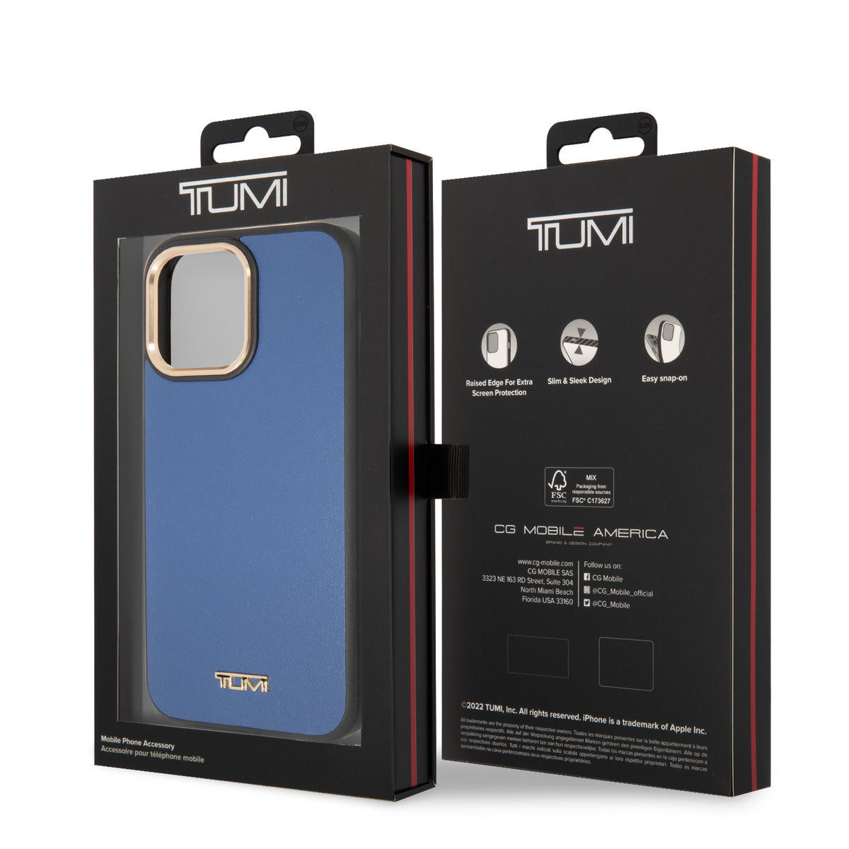 Funda Tumi Cuero Liso para iPhone 14 Pro Max