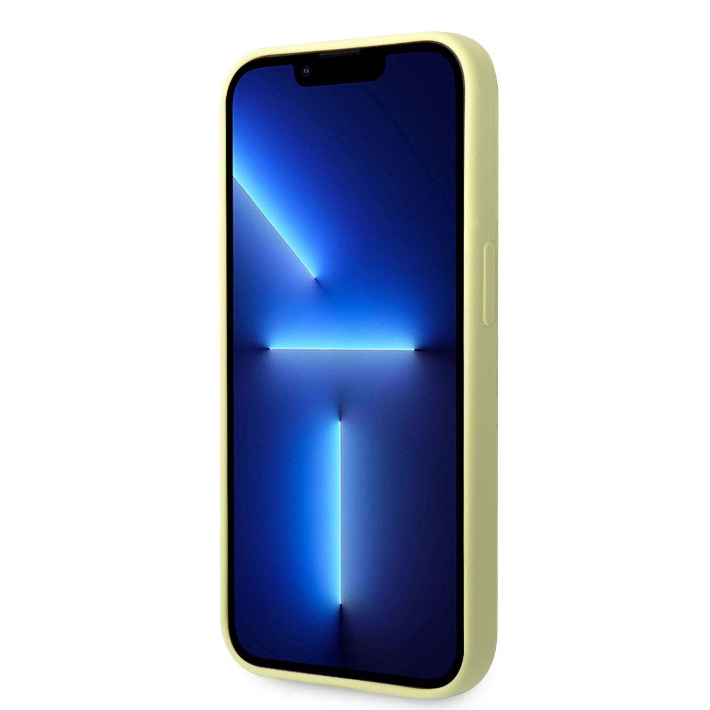 Funda TUMI Amarilla Silicón con Logo Metálico para iPhone 14 Pro Max