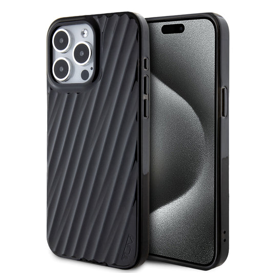 Case TUMI Bordes Negros para iPhone 15 Pro Max – Funda Premium Resistente y Elegante