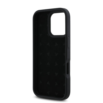 Tumi Hc Leather Case Black con Ranura para Tarjetas Vertical | iPhone 16 Pro