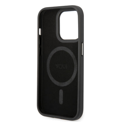 Funda TUMI Beige con Logo Metálico y MagSafe para iPhone 14 Pro