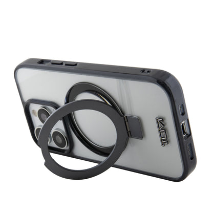 Funda TUMI Blanca con Ring Stand Magnético para iPhone 15 Pro | Protección y Estilo Premium