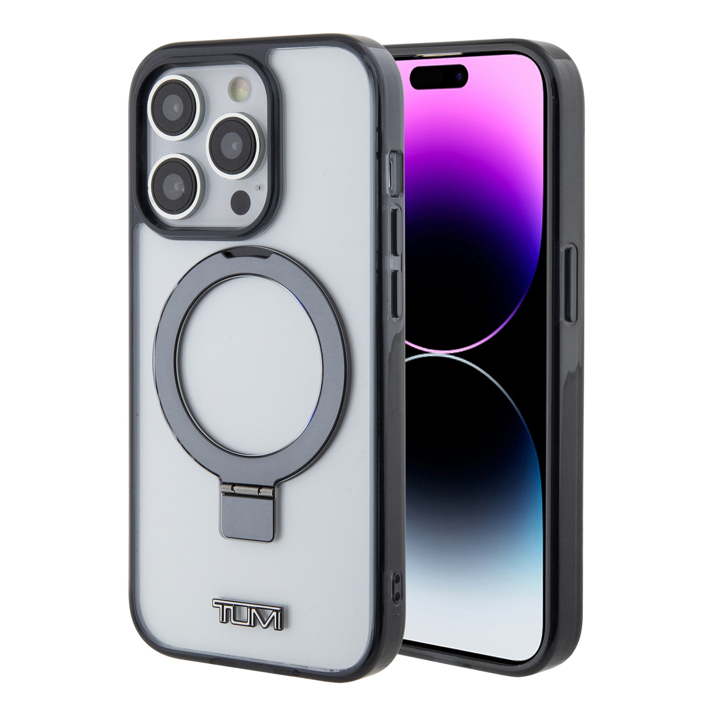 Funda TUMI Blanca con Ring Stand Magnético para iPhone 15 Pro | Protección y Estilo Premium