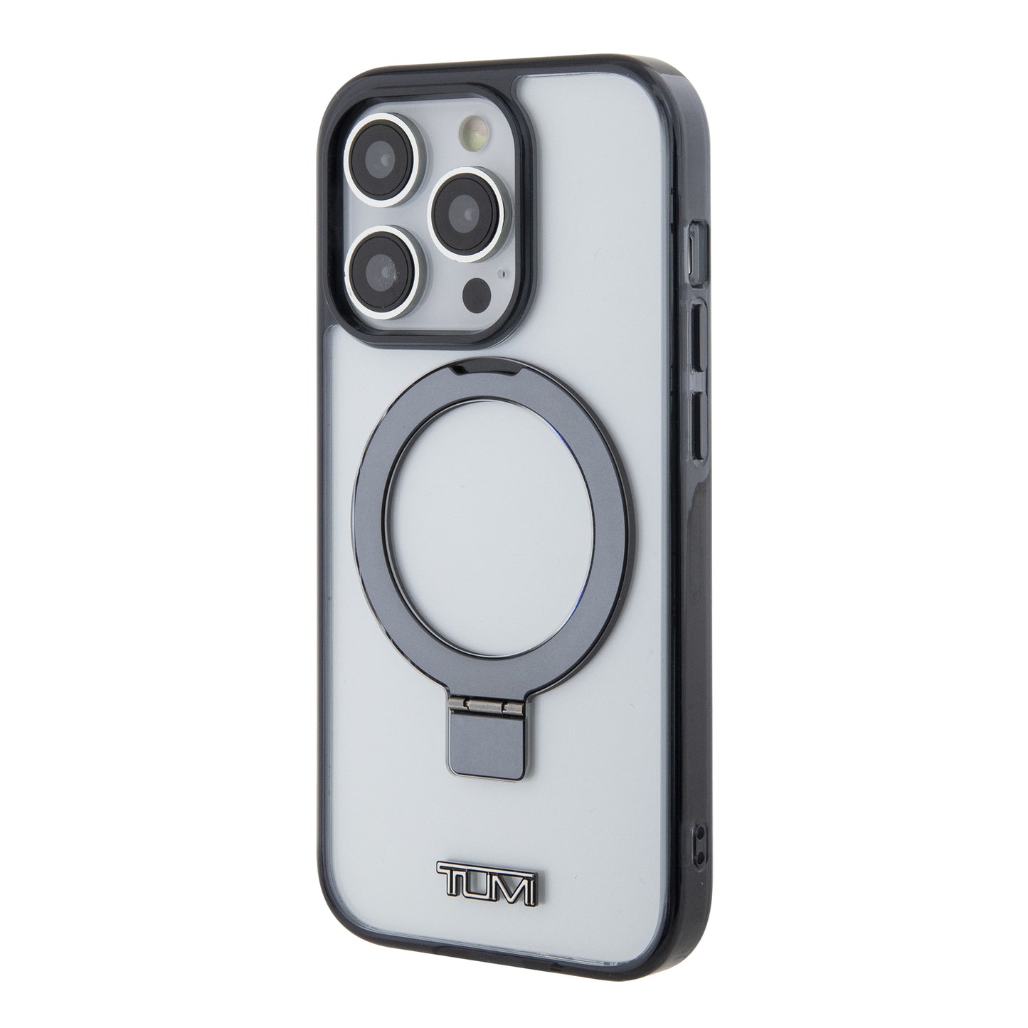 Funda TUMI Blanca con Ring Stand Magnético para iPhone 15 Pro | Protección y Estilo Premium