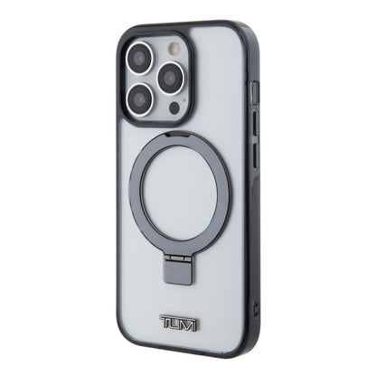Funda TUMI Blanca con Ring Stand Magnético para iPhone 15 Pro | Protección y Estilo Premium