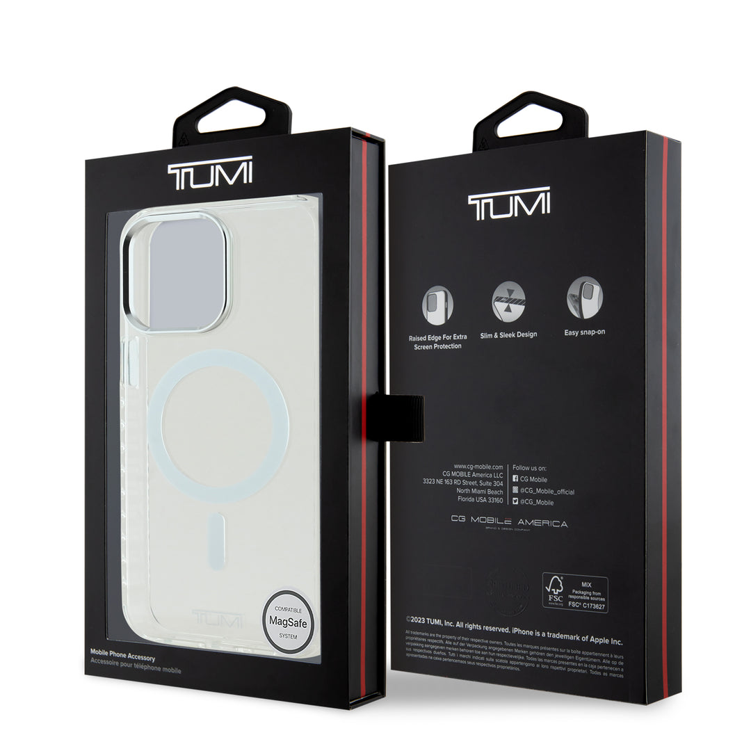 Funda TUMI Reforzado MagSafe Transparente para iPhone 15
