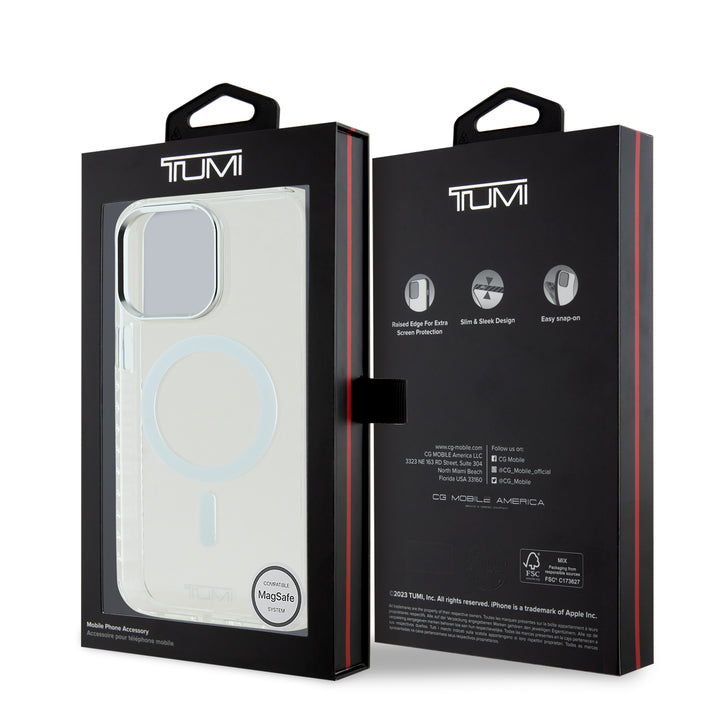 Funda TUMI Reforzado MagSafe Transparente para iPhone 15