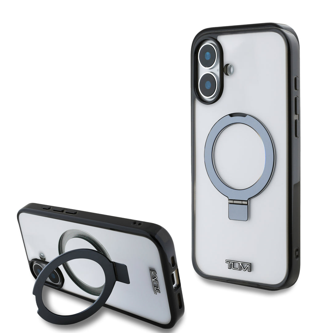 Funda TUMI Original iPhone 16 Soporte Anillo Clear