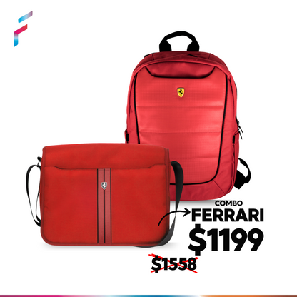 Combo Ferrari Mochila + Portafolio