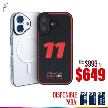 COMBO Case RedBull MagSafe Tipo F Carbono + Case Forward Lámina Intercambiable para iPhone 16