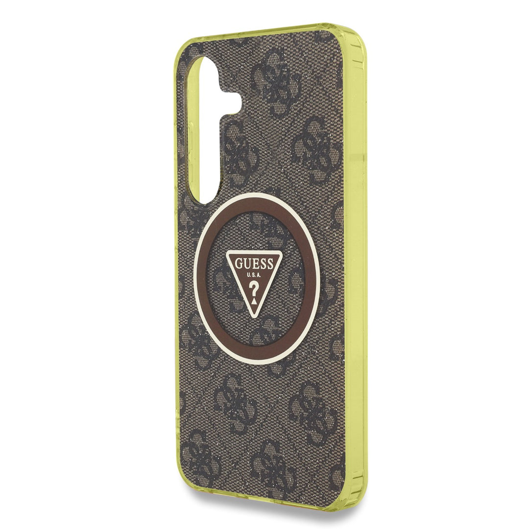 Funda Guess 4G Logo Triángulo Samsung S25 Café