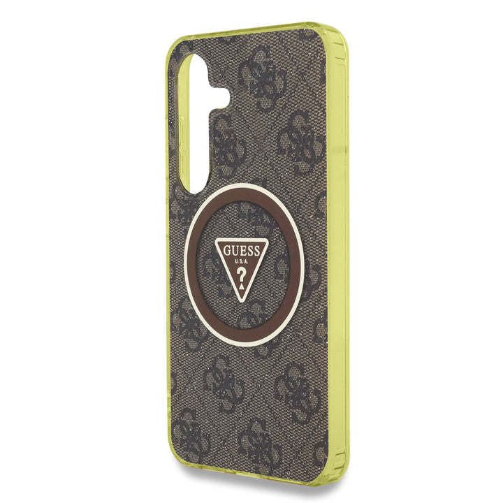 Funda Guess 4G Logo Triángulo Samsung S25 Café