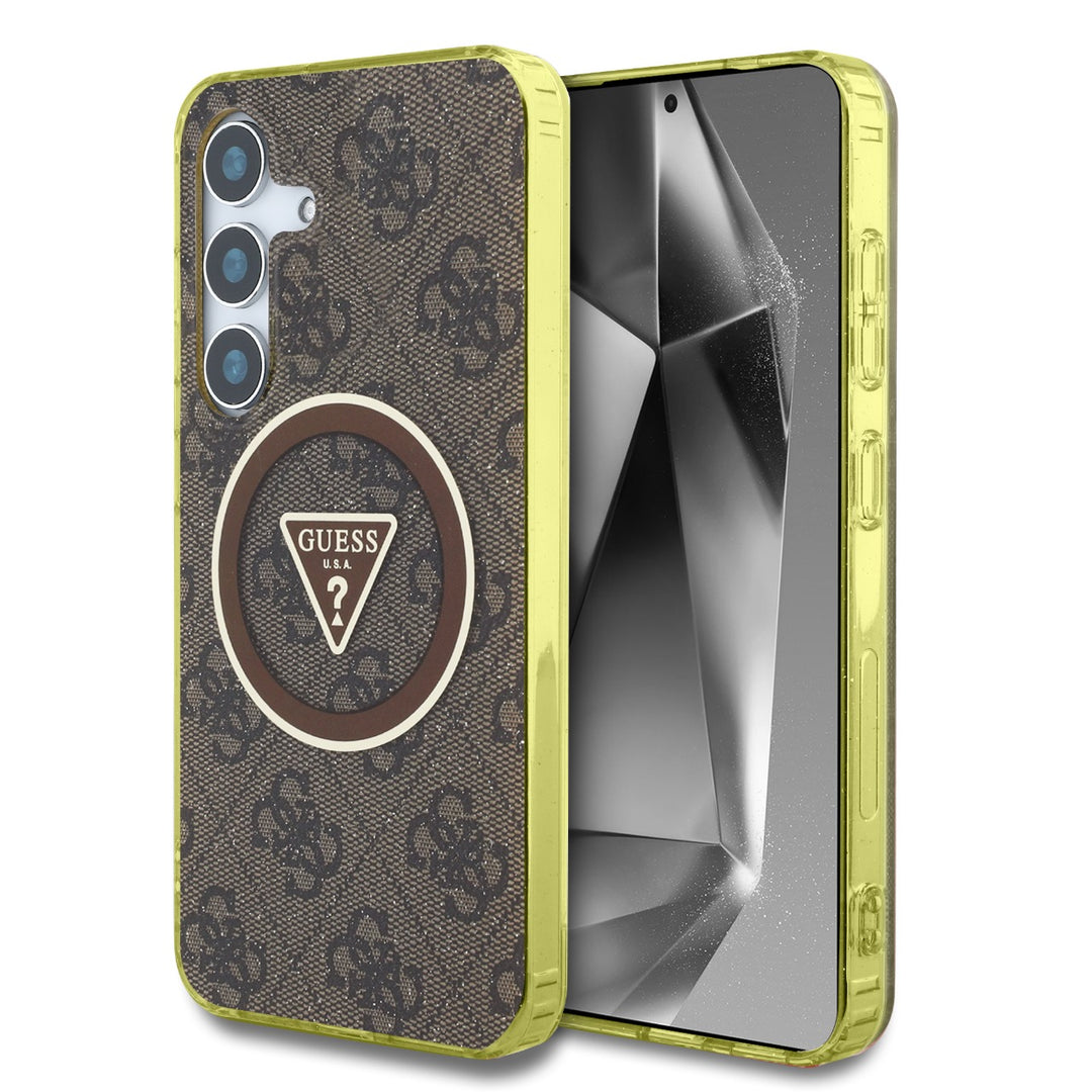 Funda Guess 4G Logo Triángulo Samsung S25 Café
