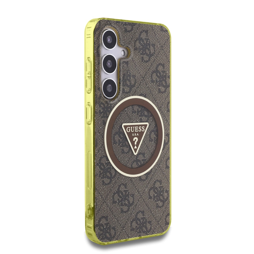 Funda Guess 4G Logo Triángulo Samsung S25 Café