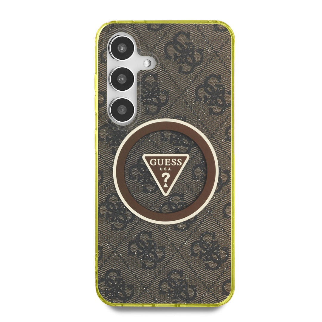 Funda Guess 4G Logo Triángulo Samsung S25 Café