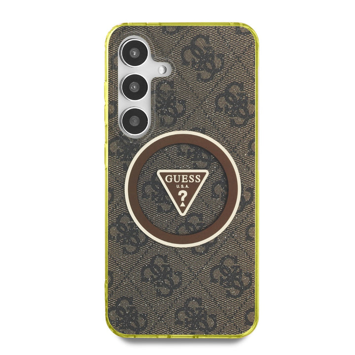 Funda Guess 4G Logo Triángulo Samsung S25 Café