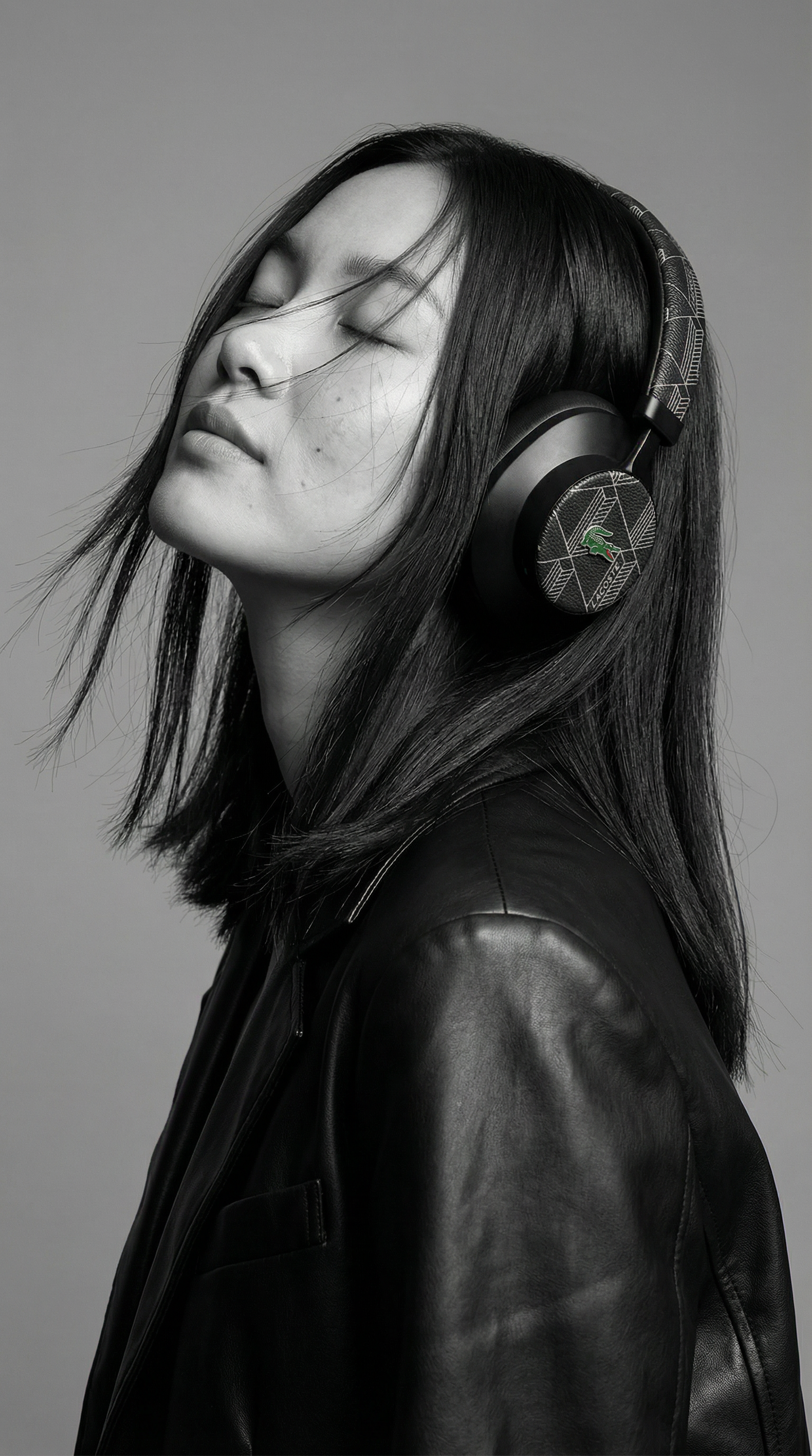 Auriculares Lacoste Diadema Bluetooth con Monograma Negro | Audio Premium Inalámbrico