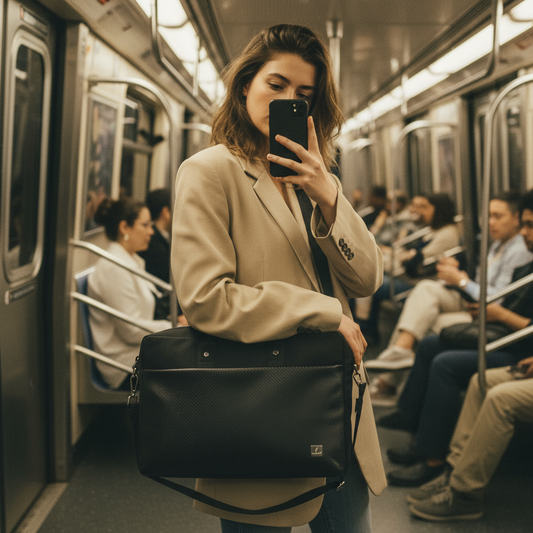 Bolsa Forward Tote para Laptop 15.6” Negra – Elegante y Funcional
