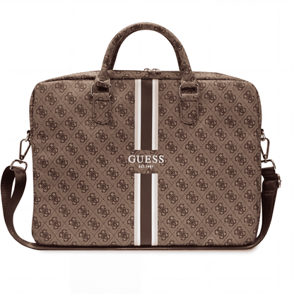 Portafolio Guess 4G Printed Stripes Café