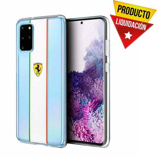 Funda Case Ferrari transparente pista Italia Samsung  Galaxy S20 Lite