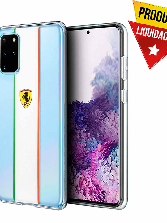 Funda Case Ferrari transparente pista Italia Samsung  Galaxy S20 Lite
