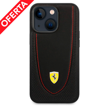 Cargar imagen en el visor de la galería, Case/Funda Ferrari de Piel con Costura Roja iPhone 13