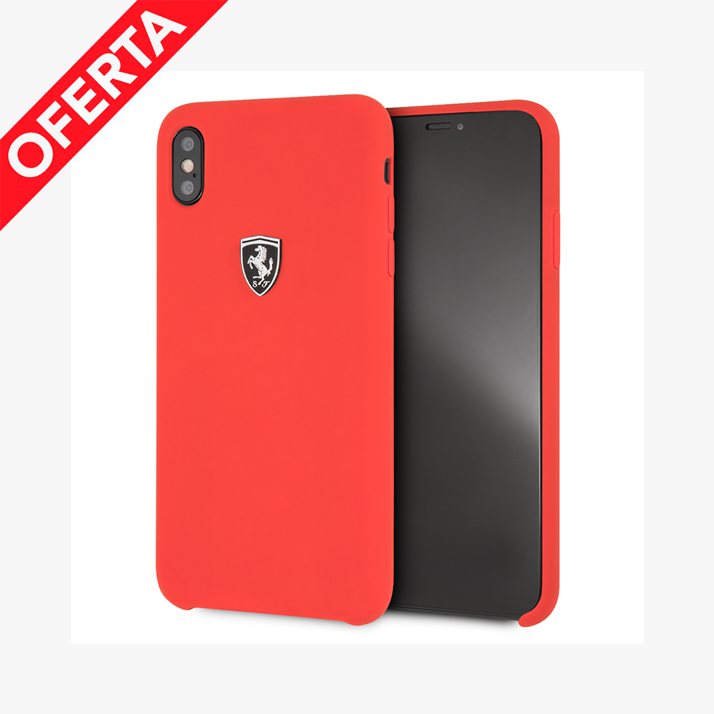 Funda Case Ferrari Silicon Roja iPhone Xs Max - ForwardContigo