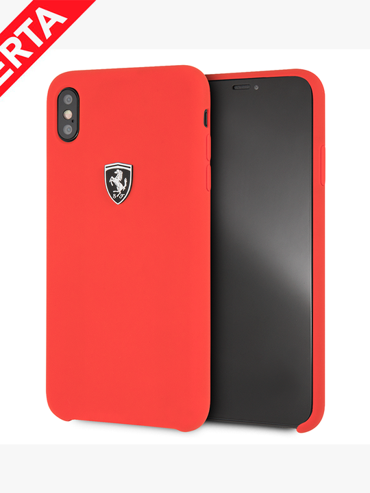 Funda Case Ferrari Silicon Roja iPhone Xs Max