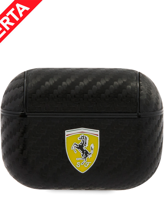 Case/Funda Ferrari Tipo Carbono Color Negro AirPods Pro / Pro 2