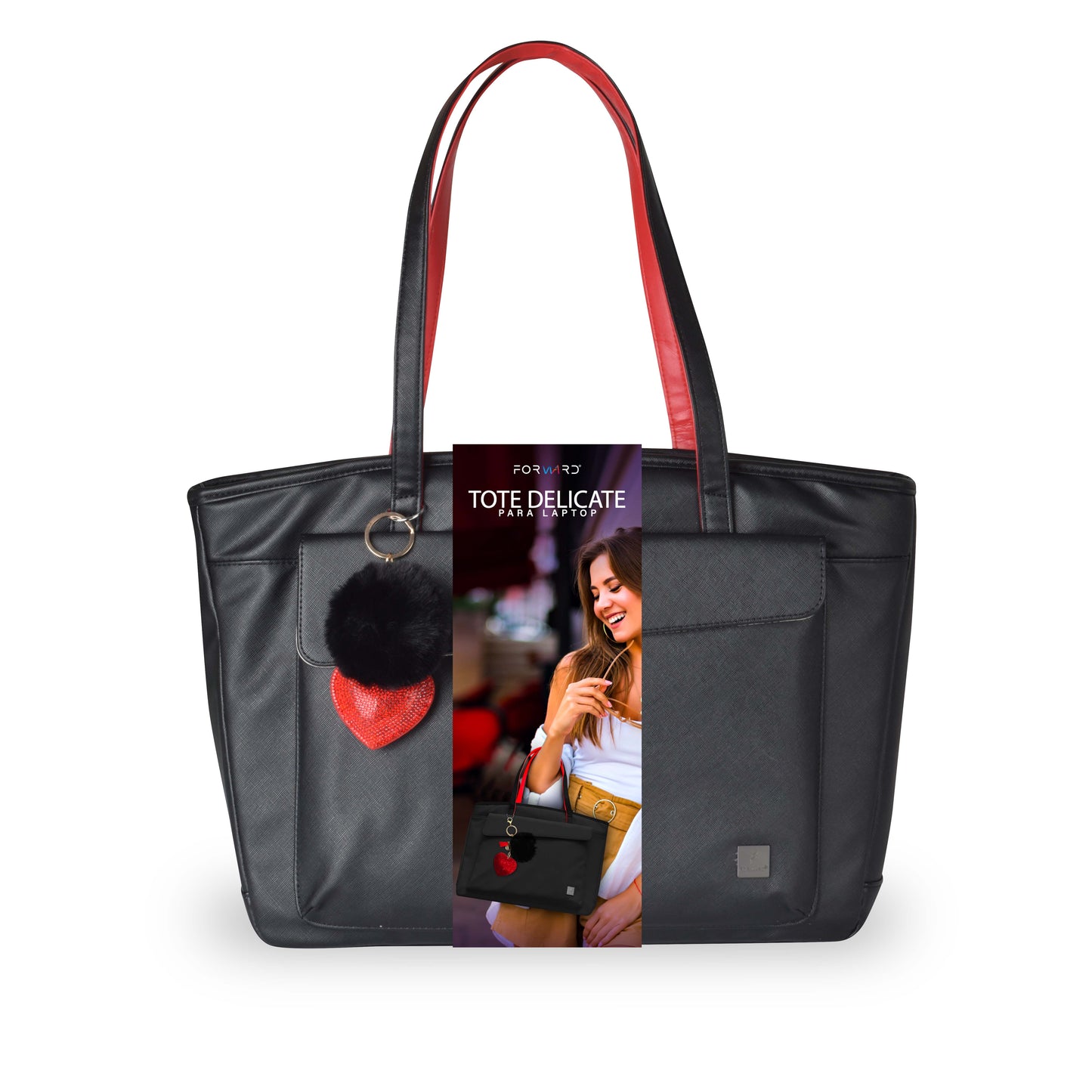 Bolsa Forward Tote para Laptop 15.6” Negra – Elegante y Funcional