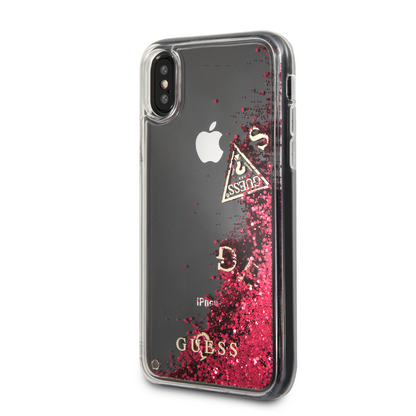 Funda Case Guess Brillos Líquidos Roja iPhone X/xs - ForwardContigo